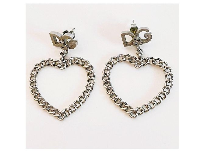 Orecchini a cuore DOLCE & GABBANA argento - vista 7