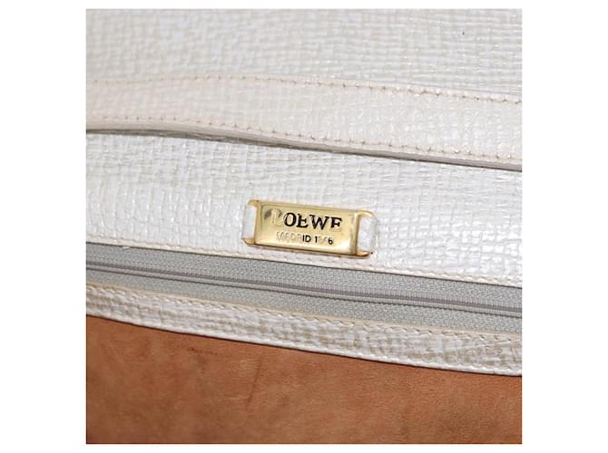 Loewe Barcelona Top handle Leather Argento - vista 6