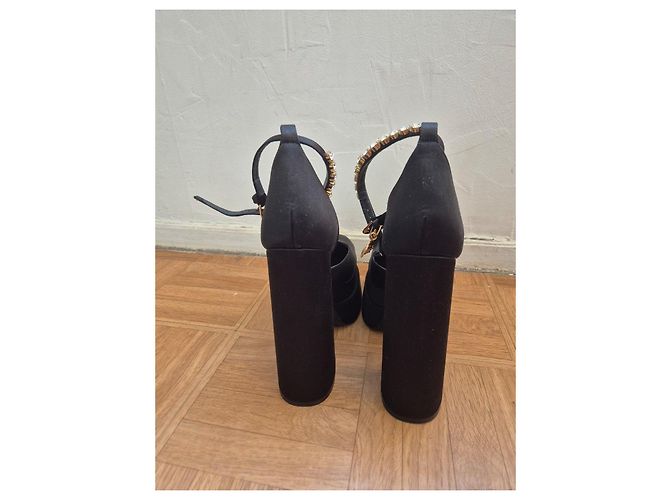 Décolleté platform Versace Medusa Nero - vista 6