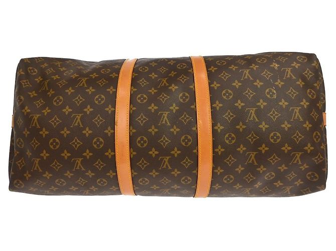 Louis Vuitton Keepall Bandoulière Monogram 60 Marrone - vista 3