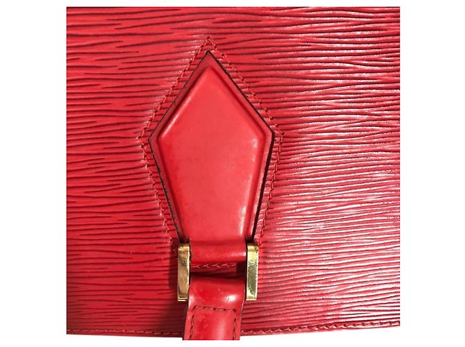 Borsa Tote Louis Vuitton Epi Duplex Rosso - vista 10