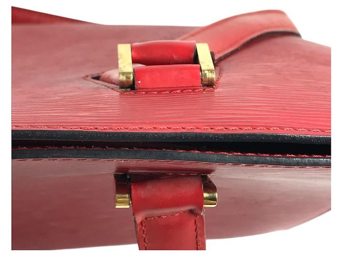 Borsa Tote Louis Vuitton Epi Duplex Rosso - vista 11