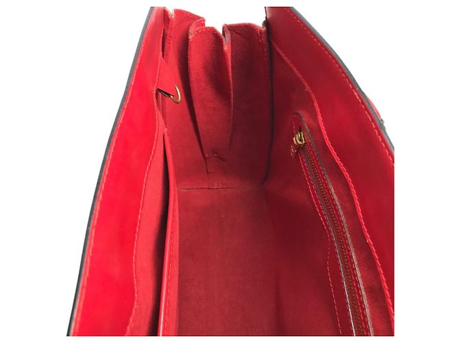 Borsa Tote Louis Vuitton Epi Duplex Rosso - vista 14