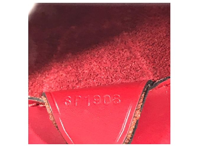Borsa Tote Louis Vuitton Epi Duplex Rosso - vista 16