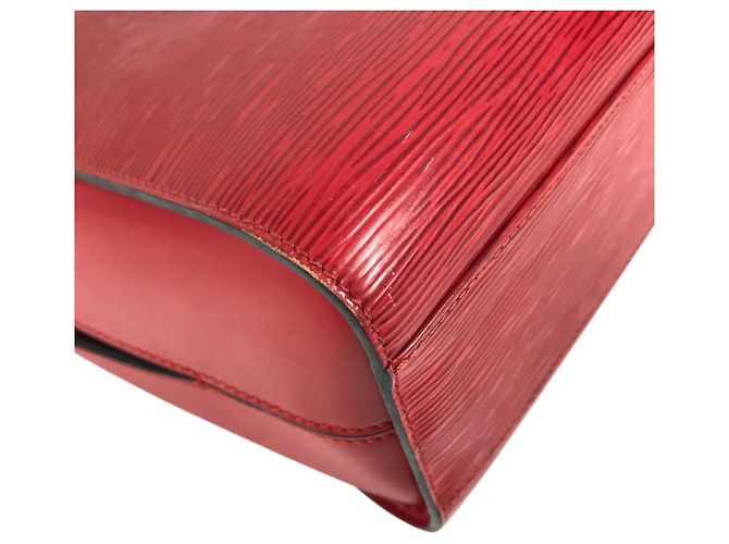 Borsa Tote Louis Vuitton Epi Duplex Rosso - vista 7