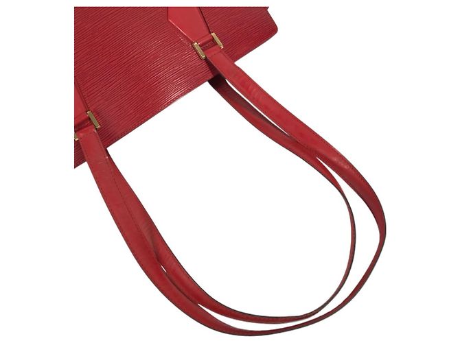Borsa Tote Louis Vuitton Epi Duplex Rosso - vista 9