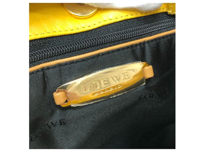 Borsa a mano in pelle gialla Loewe Giallo - vista 12