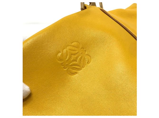 Borsa a mano in pelle gialla Loewe Giallo - vista 15