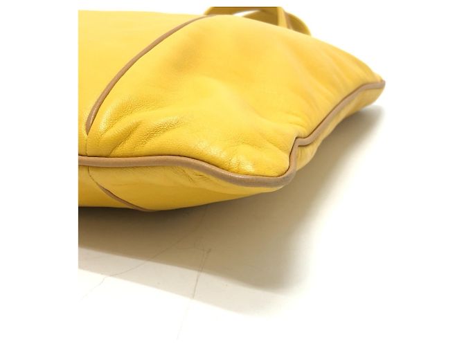 Borsa a mano in pelle gialla Loewe Giallo - vista 6