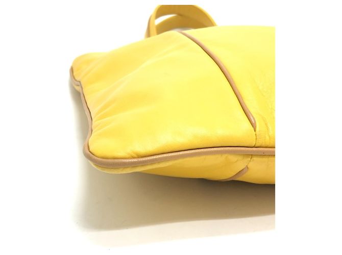 Borsa a mano in pelle gialla Loewe Giallo - vista 7