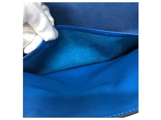 Birkin Hermès Borsa Hermes Blue Hydra in pelle Epsom - vista 17
