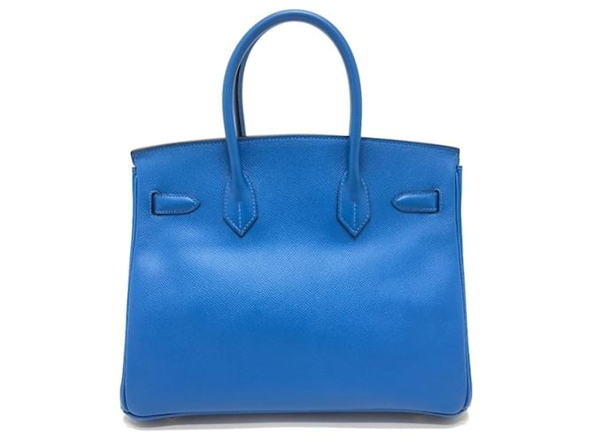 Birkin Hermès Borsa Hermes Blue Hydra in pelle Epsom - vista 2