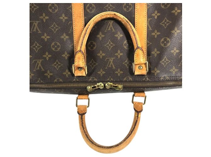 Louis Vuitton Monogram Keepall 55 Tasche Braun Monogramm - Ansicht 14