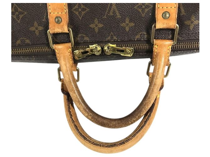 Louis Vuitton Monogram Keepall 55 Tasche Braun Monogramm - Ansicht 15