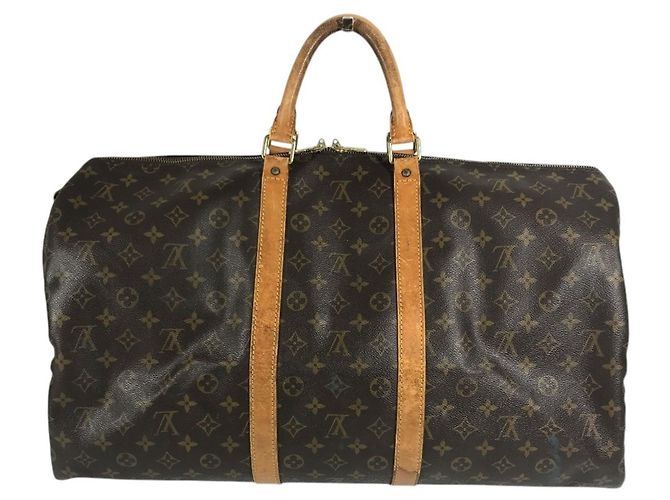 Louis Vuitton Monogram Keepall 55 Tasche Braun Monogramm - Ansicht 2
