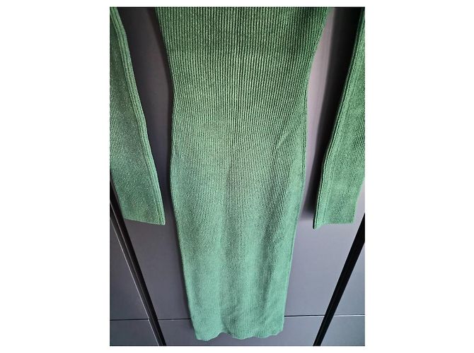 KHAITE grünes Rippstrick-Maxikleid - Ansicht 3