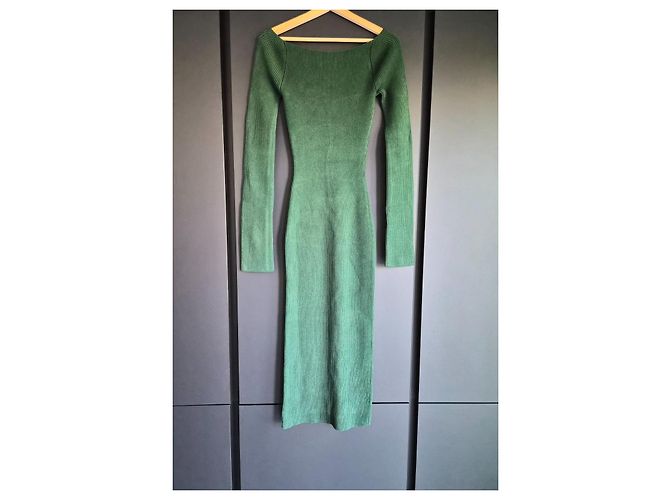 KHAITE grünes Rippstrick-Maxikleid - Ansicht 4