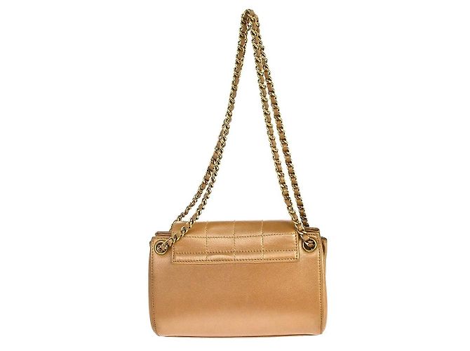 Chanel Mademoiselle Lambskin Mini Marrone - vista 2