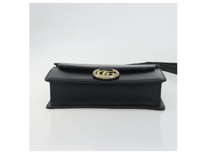 Gucci GG Ring aus Leder Small Schwarz - Ansicht 4