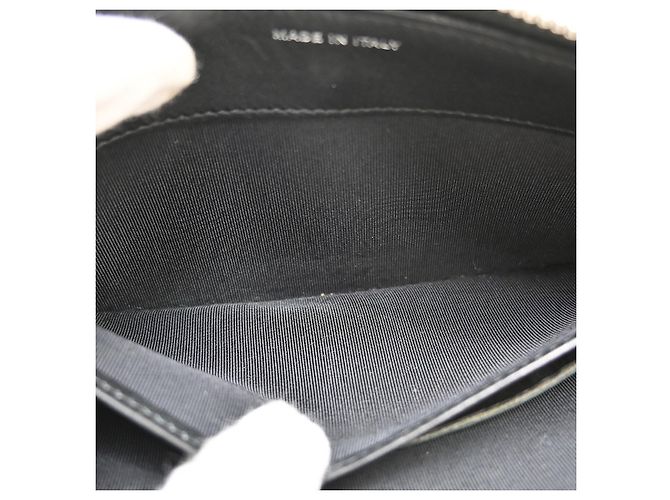 Organizador com fecho Chanel Quilted Caviar Large Preto - vista 7