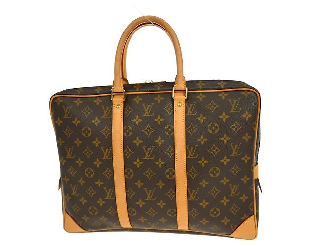 Louis Vuitton Porte-Documents Voyage Monogram MM Marrone - vista 2