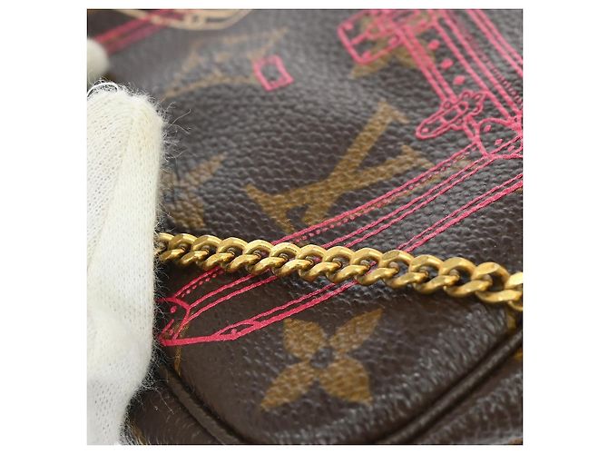 Louis Vuitton Mini Pochette Limited Marrone - vista 6