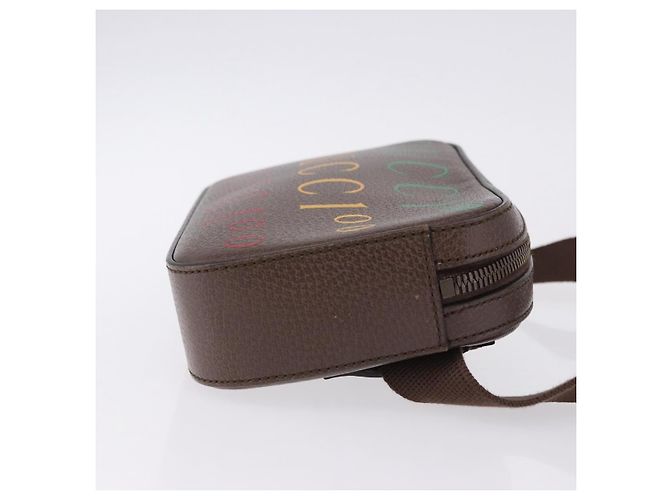 Cinto Gucci Aria 100th Anniversary em couro estampado Marrom - vista 3