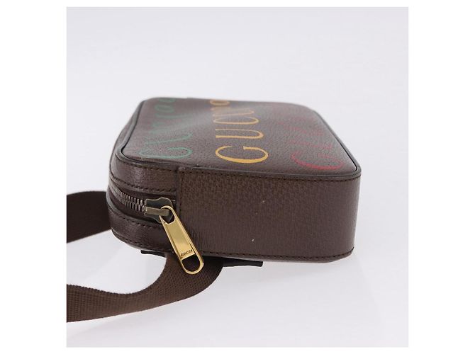Cinto Gucci Aria 100th Anniversary em couro estampado Marrom - vista 4