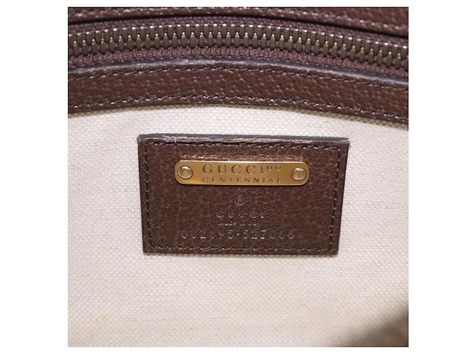 Cinto Gucci Aria 100th Anniversary em couro estampado Marrom - vista 6
