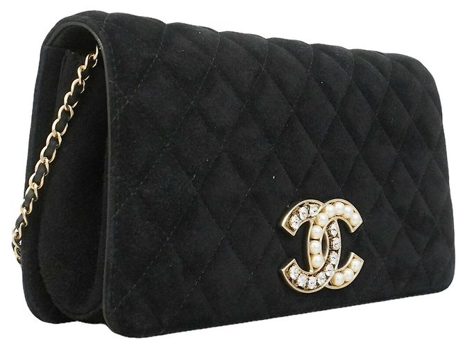 Borsa a tracolla Chanel Matelassé con catena Nero - vista 2