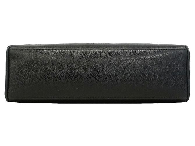 Chanel Triple Coco Shopper aus Kaviarleder Schwarz - Ansicht 3
