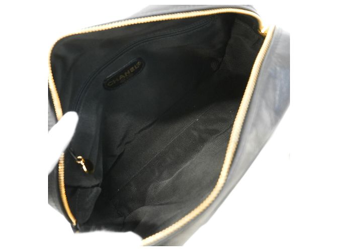 Chanel Triple Coco Shopper aus Kaviarleder Schwarz - Ansicht 4