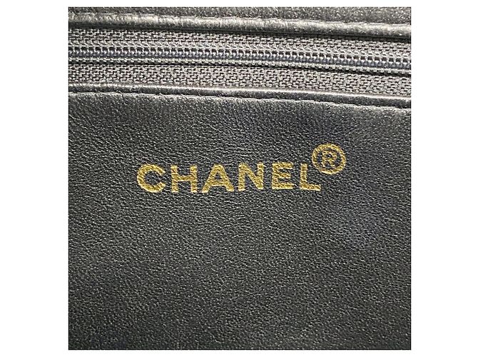Borsa Tote Chanel in vitello grana nera Nero - vista 5