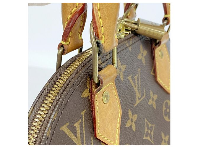 Borsa Louis Vuitton Alma BB Monogram Marrone - vista 11