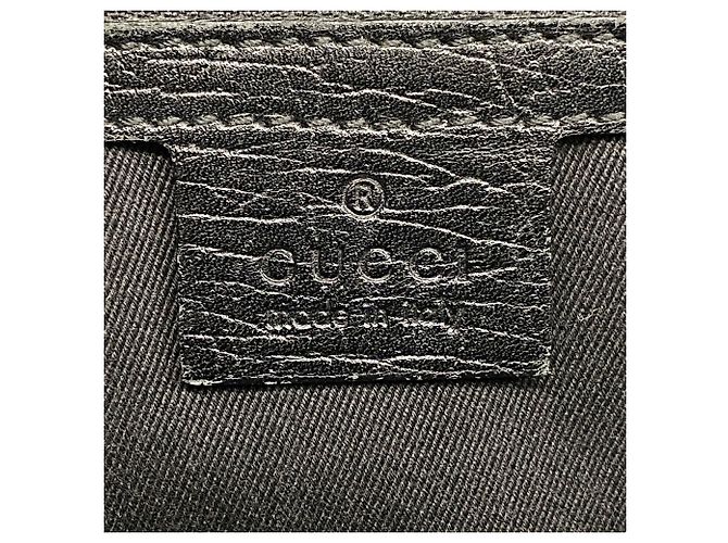 Borsa Tote Gucci GG Canvas Bamboo Nero - vista 5