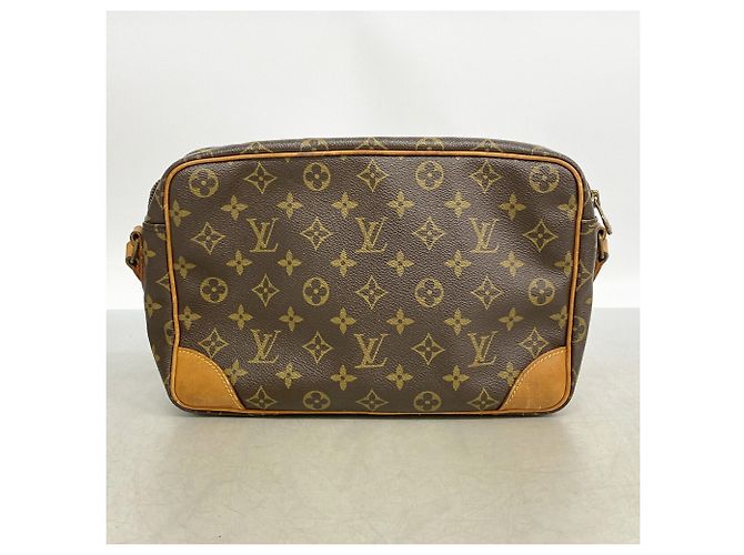 Borsa a tracolla Louis Vuitton Monogram Trocadero 27 Marrone - vista 11