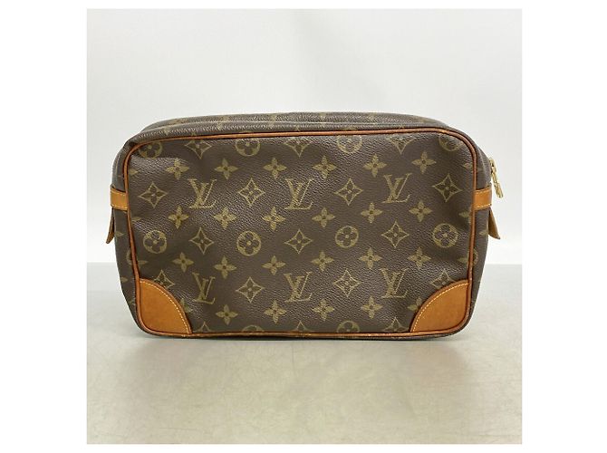 Borsa a pochette Louis Vuitton Monogram Compiegne 28 Marrone - vista 10