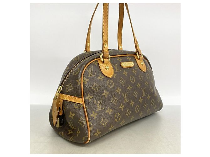 Borsa a tracolla Louis Vuitton Monogram Montorgueil PM Marrone - vista 2