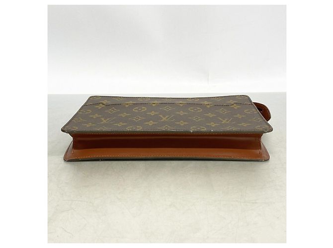 Louis Vuitton Monogram Pochette Homme Clutch Bag Marrone - vista 3