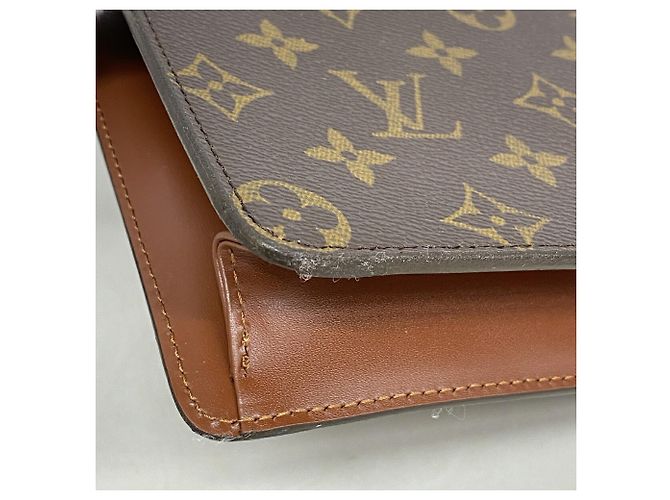 Louis Vuitton Monogram Pochette Homme Clutch Bag Marrone - vista 6
