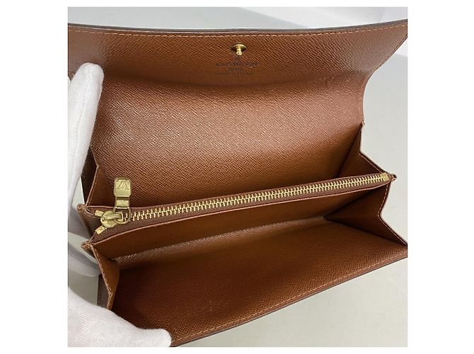 Cartera larga Louis Vuitton marrón Castaño - vista 3