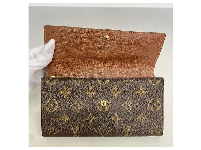 Cartera larga Louis Vuitton marrón Castaño - vista 8