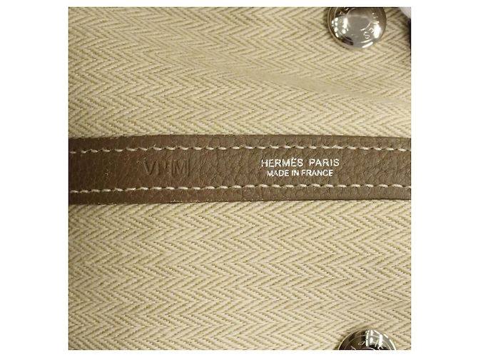 Hermès Borsa Tote Hermes Garden PM Taupe - vista 5