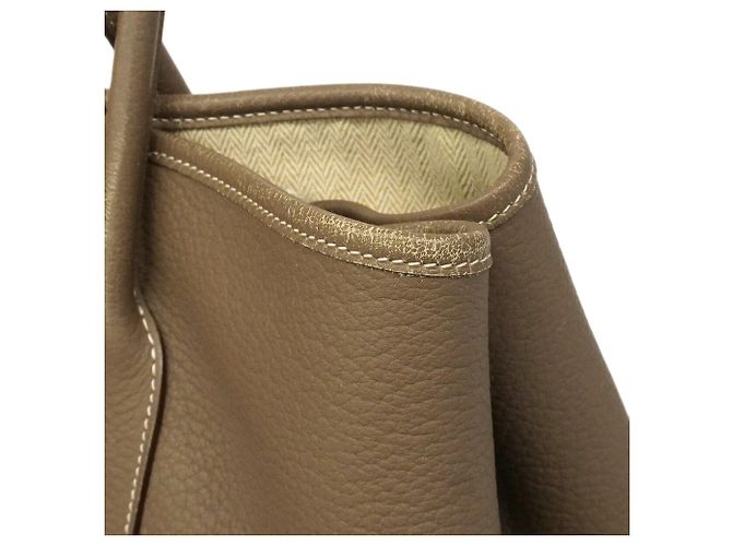 Hermès Borsa Tote Hermes Garden PM Taupe - vista 7