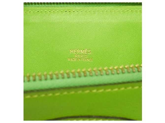 Hermès Borsa Hermes Bolide 31 in Verde Mela e Arancione - vista 5
