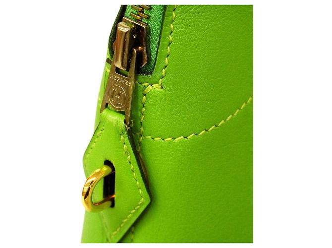Hermès Borsa Hermes Bolide 31 in Verde Mela e Arancione - vista 7