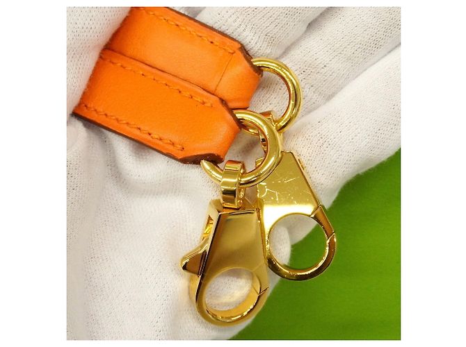 Hermès Borsa Hermes Bolide 31 in Verde Mela e Arancione - vista 9