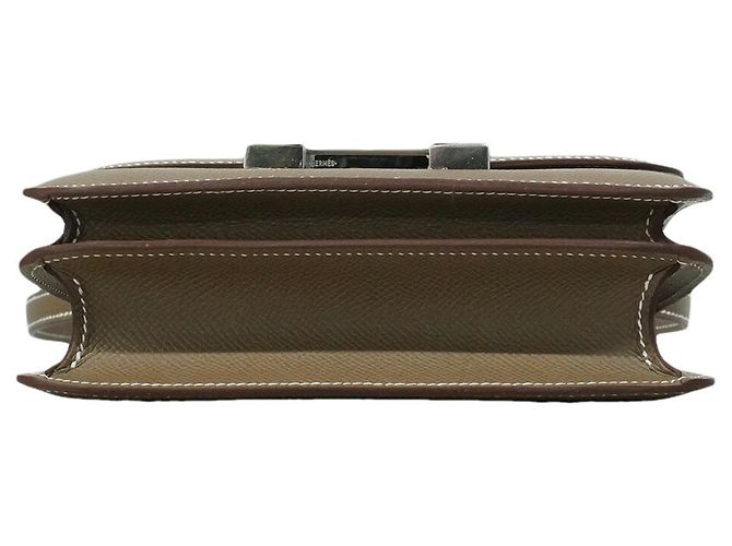 Hermès Bolsa de Ombro Hermes Constance Mini Taupe - vista 3
