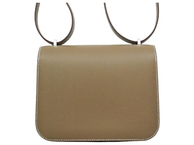 Hermès Bolsa de Ombro Hermes Constance Mini Taupe - vista 7