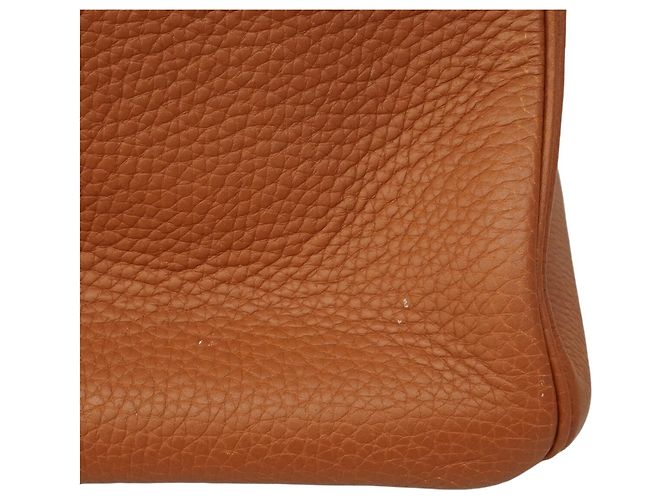 Hermès Borsa Hermes Birkin 35 Barenia Faubourg Rosso - vista 11